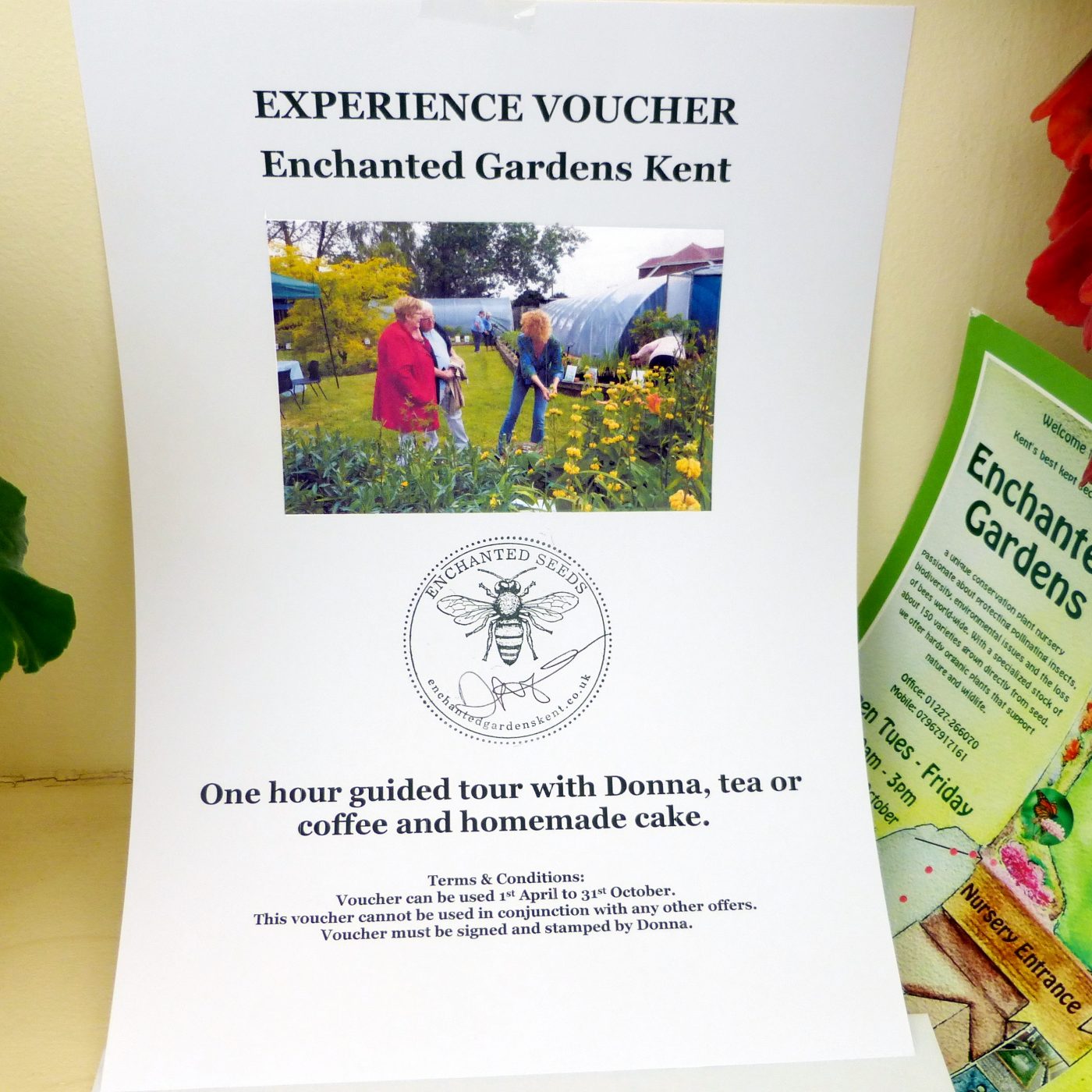 Experience Gift Voucher Enchanted Gardens Kent
