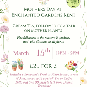 Mothers Day Cream Tea & Talk Sunday 15th March 2026