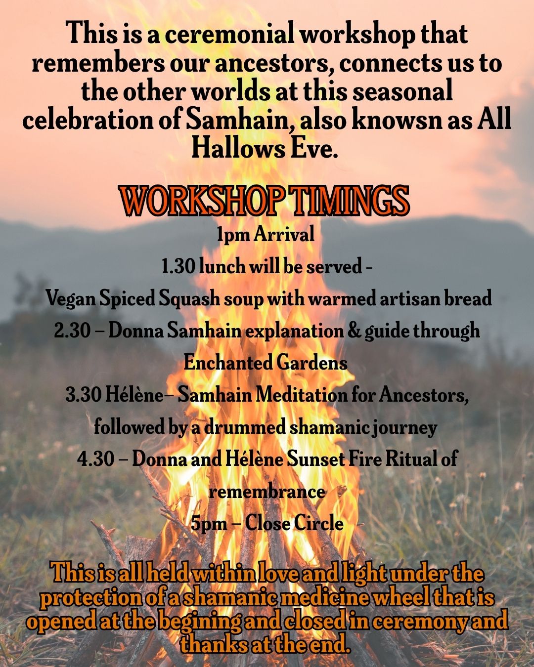 SPIRITUAL SAMHAIN WORKSHOP FIRE CEREMONY - SUNDAY 1ST NOVEMBER - Image 2