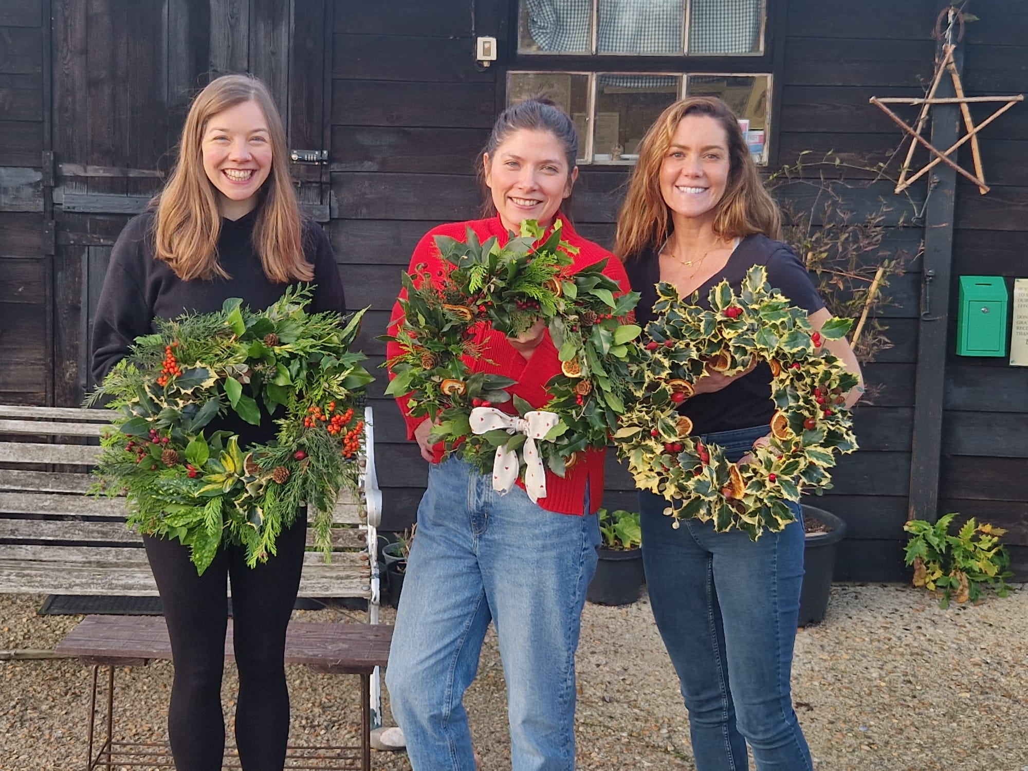 Natural Christmas Wreath Workshop Sunday 6th December - Image 7