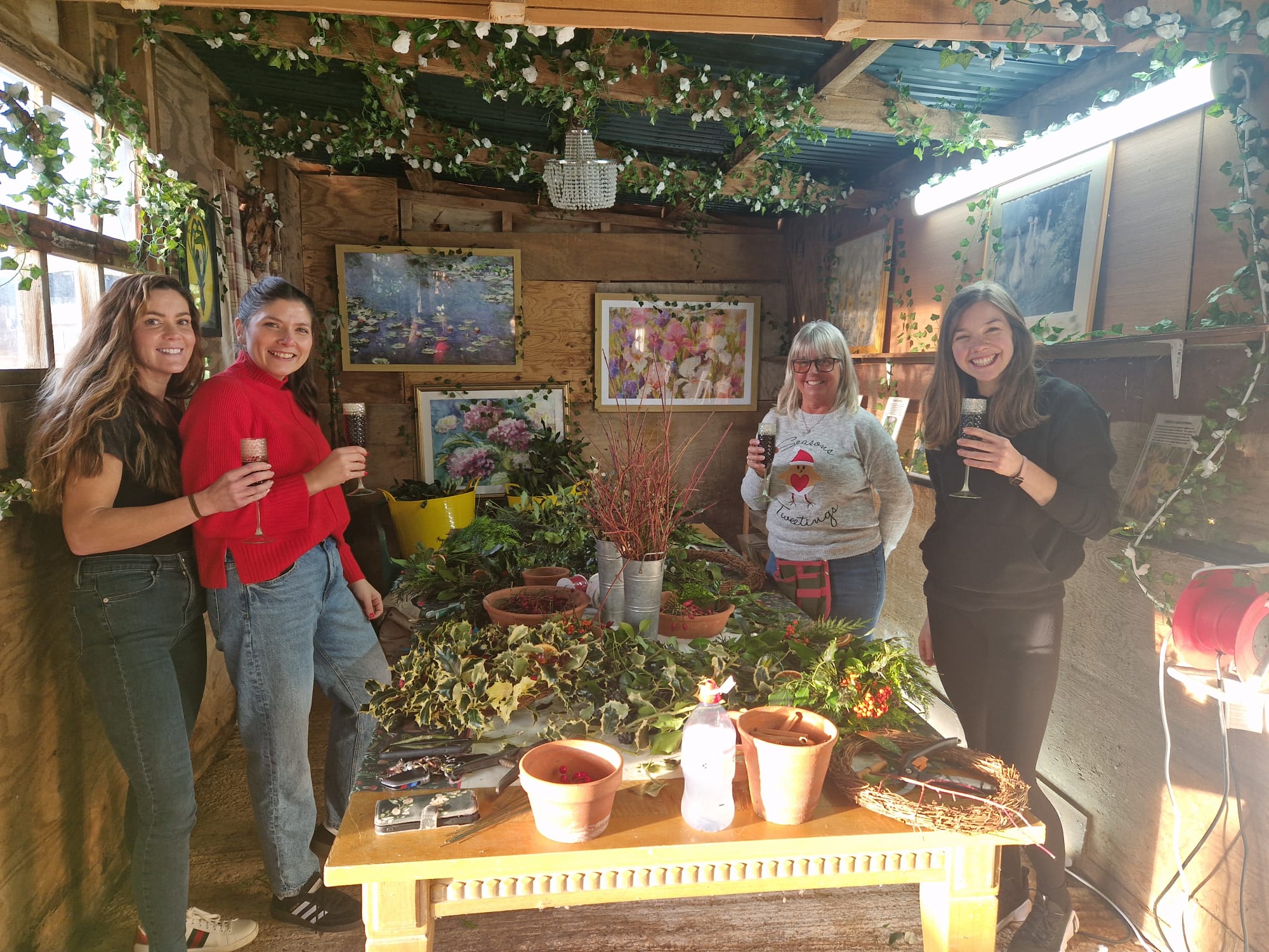 Natural Christmas Wreath Workshop Saturday 12th December - Image 6